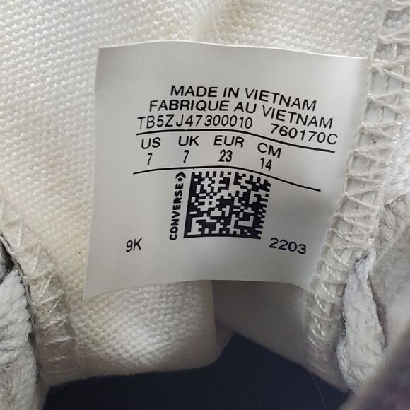 Chuck Taylor All Star Rainbow High Top Shoe Size 7 - Picture 10 of 10